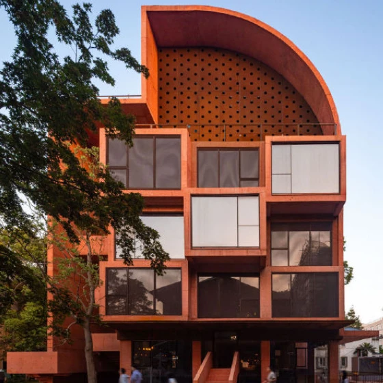 Corten Steel Facade For Hotel factory